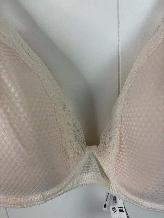 Passionata by Chantelle Brooklyn Plunge Lace T-Shirt Bra Underwire Beige 36DDD - Picture 5 of 8